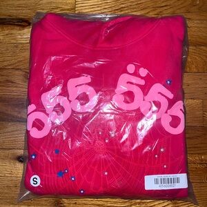 Red Pink Angel 555 hoodies